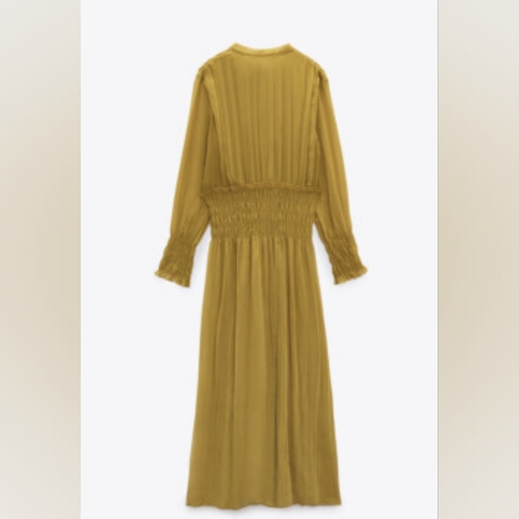 Elegant Mustard Yellow Maxi Dress - Picture 5 of 6